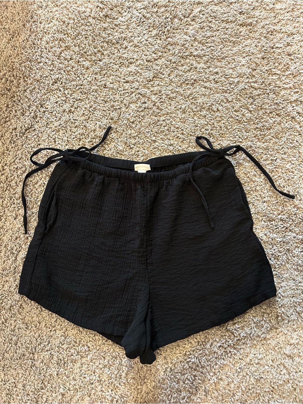A New Day Black Women's Bow Tie Shorts